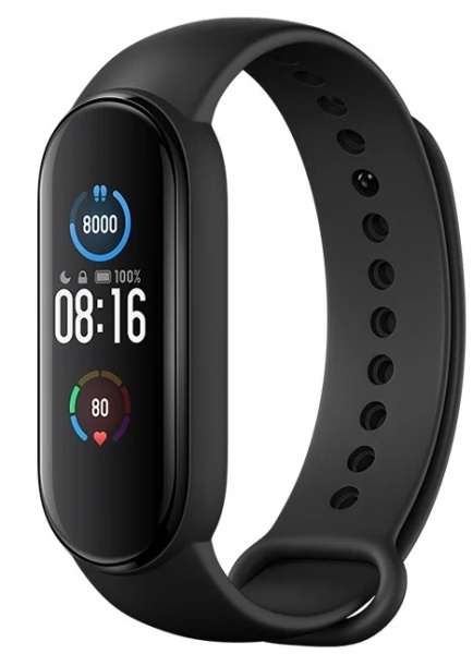 Фитнес браслет Xiaomi Mi Band 5, черный фото 1